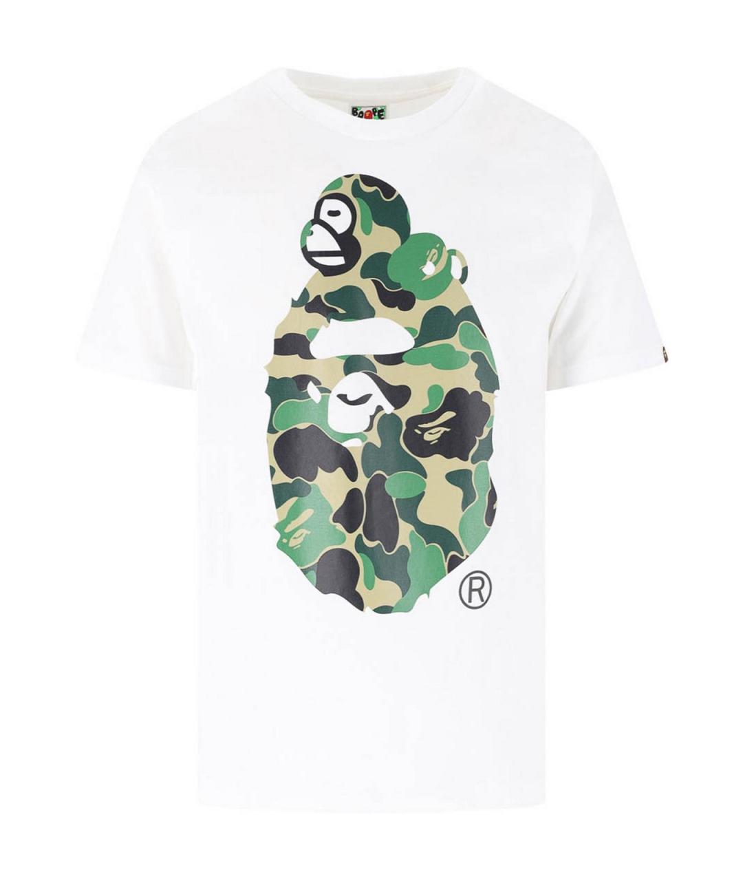 BAPE Белая хлопковая футболка, фото 1