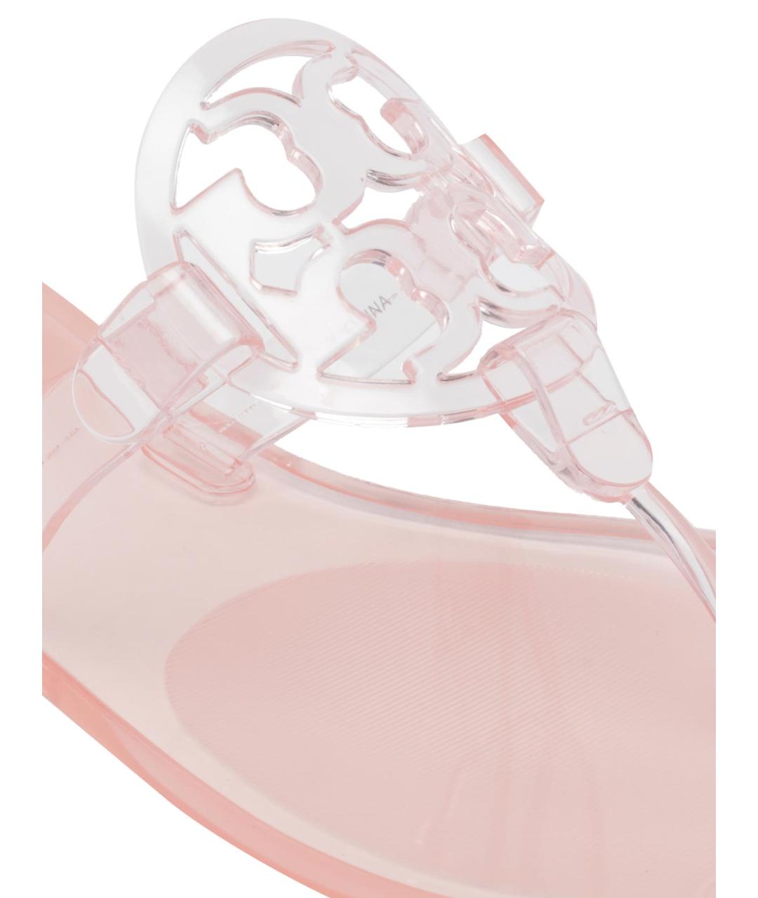 TORY BURCH Розовые резиновые шлепанцы, фото 4