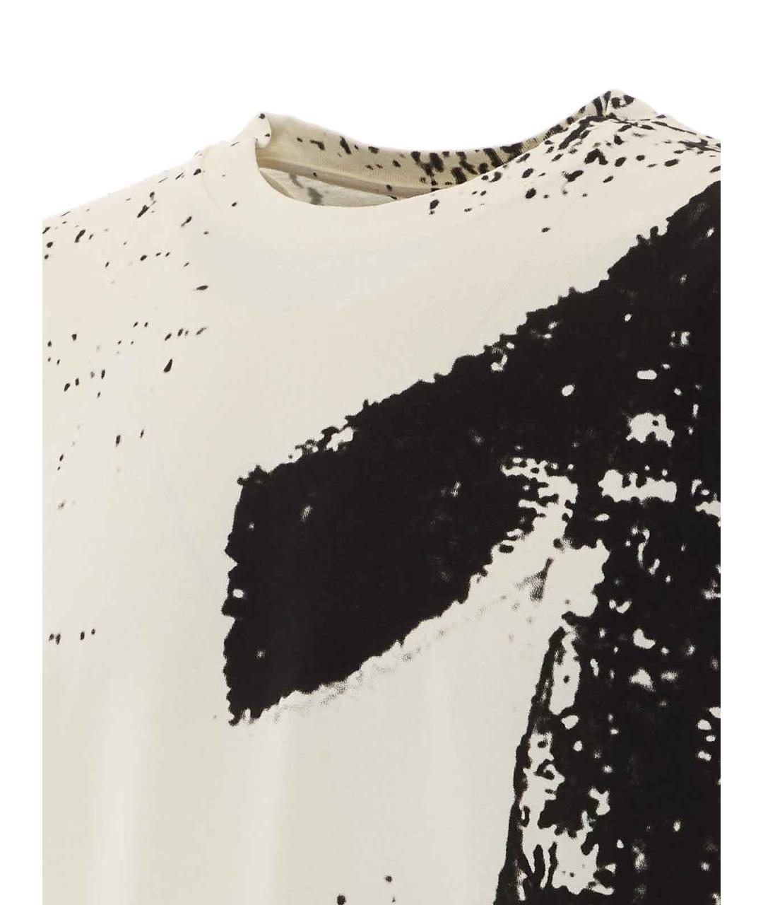 MAISON MARGIELA Белая хлопковая футболка, фото 3