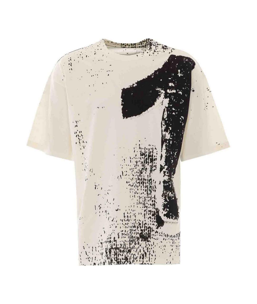 MAISON MARGIELA Белая хлопковая футболка, фото 1