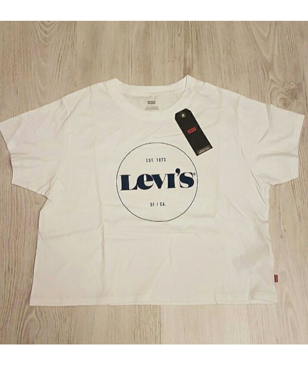 LEVI'S Белая хлопковая футболка, фото 7