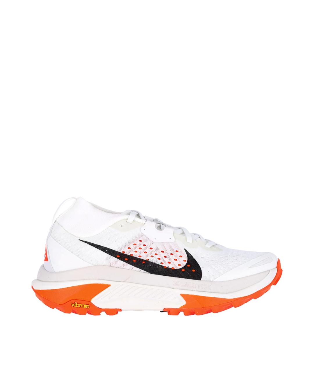 NIKE Белые текстильные низкие кроссовки / кеды, фото 1