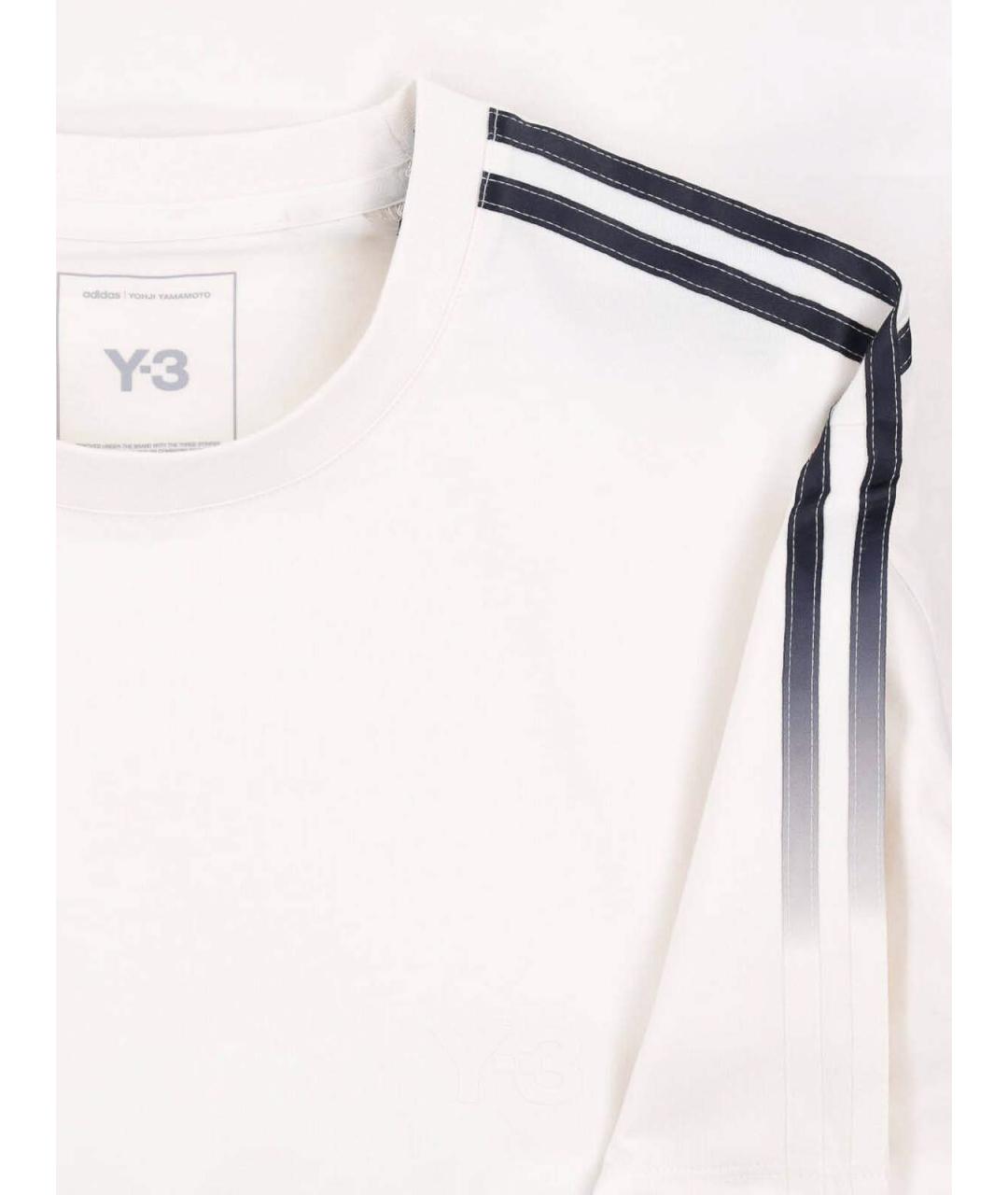 Y-3 Белая хлопковая футболка, фото 3