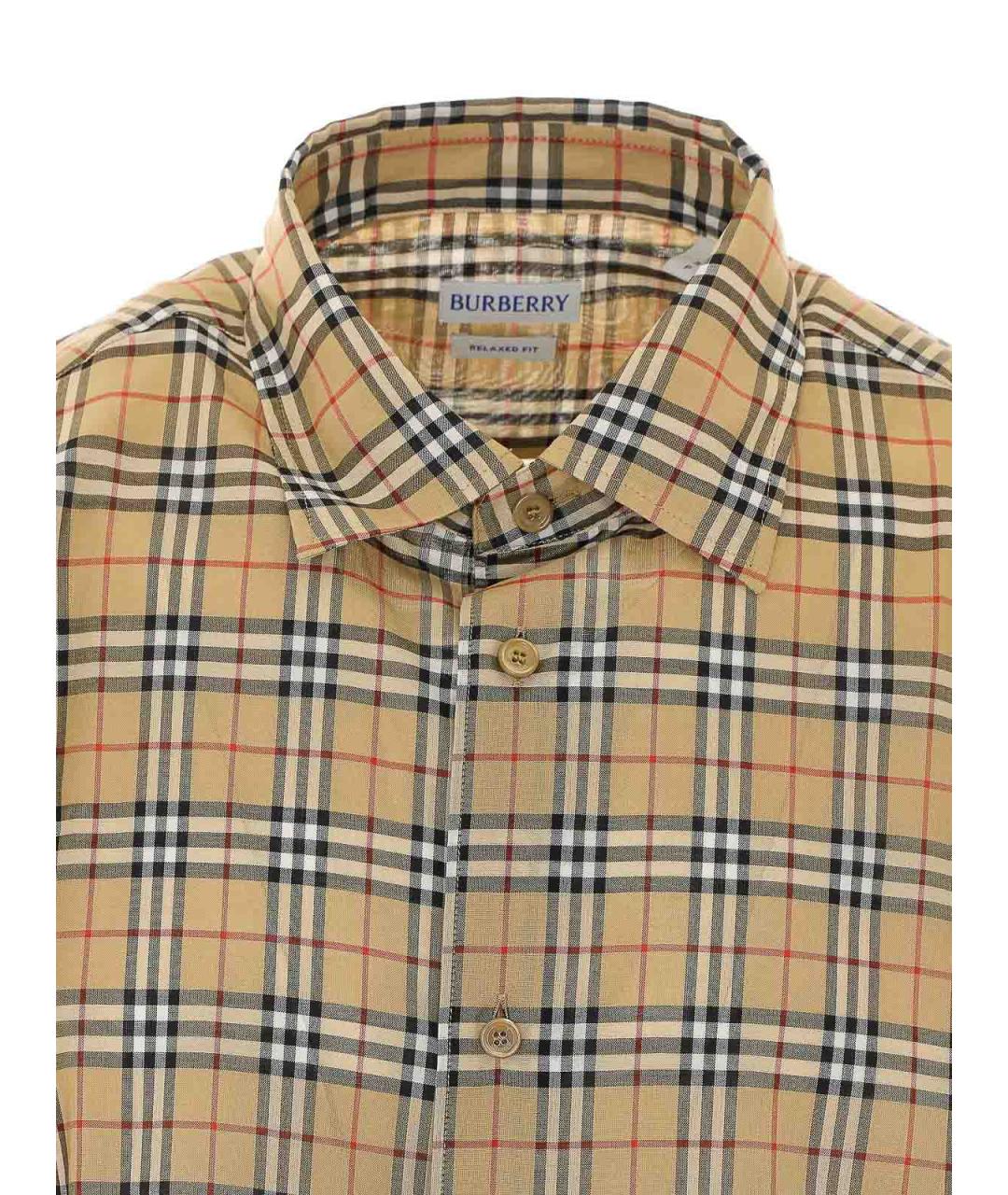 BURBERRY Бежевая кэжуал рубашка, фото 4