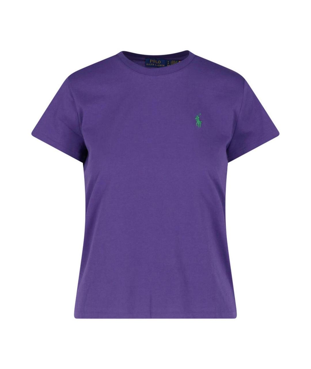 POLO RALPH LAUREN Фиолетовая хлопковая футболка, фото 1