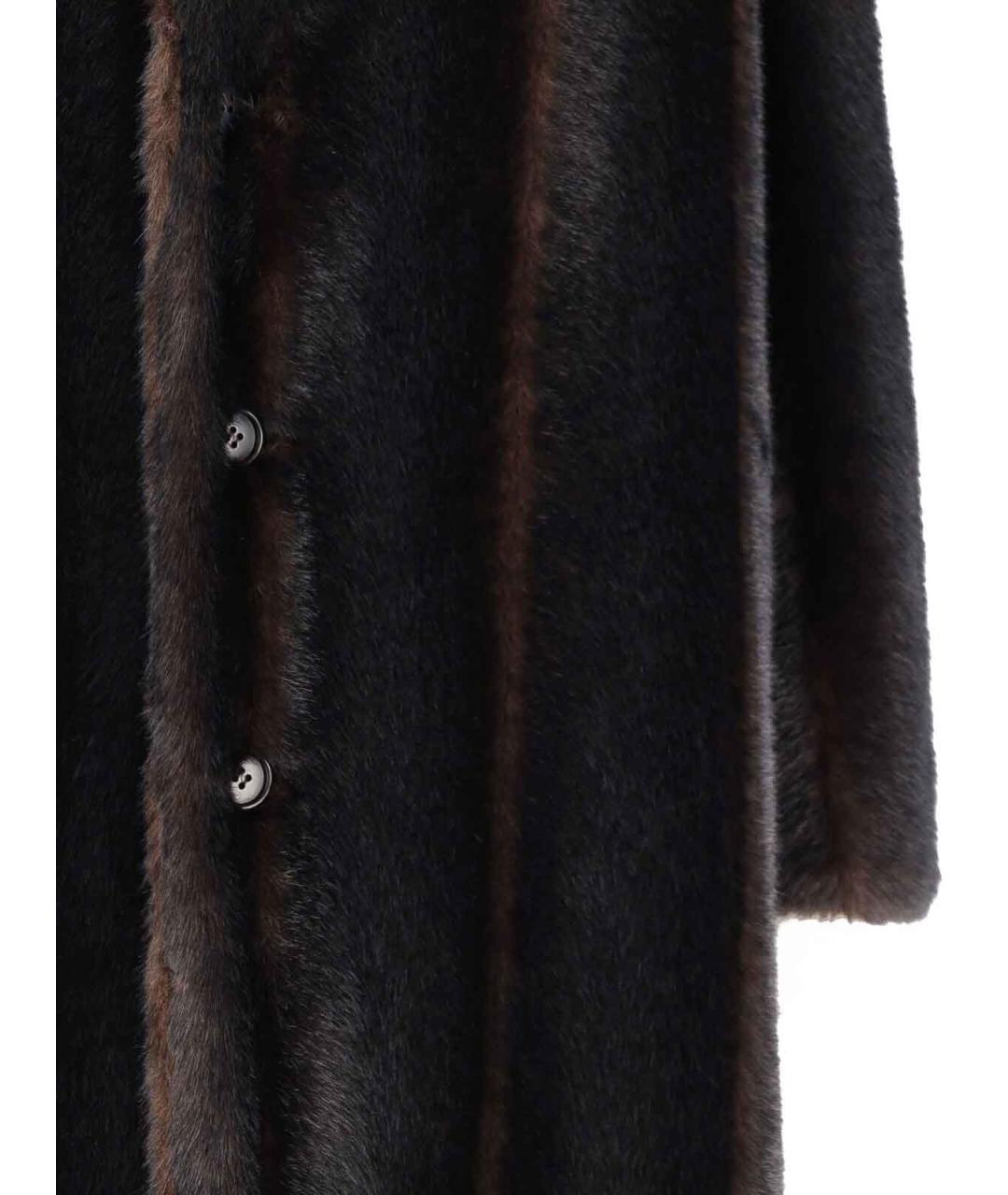 MM6 MAISON MARGIELA Коричневая полиэстеровая шуба, фото 3