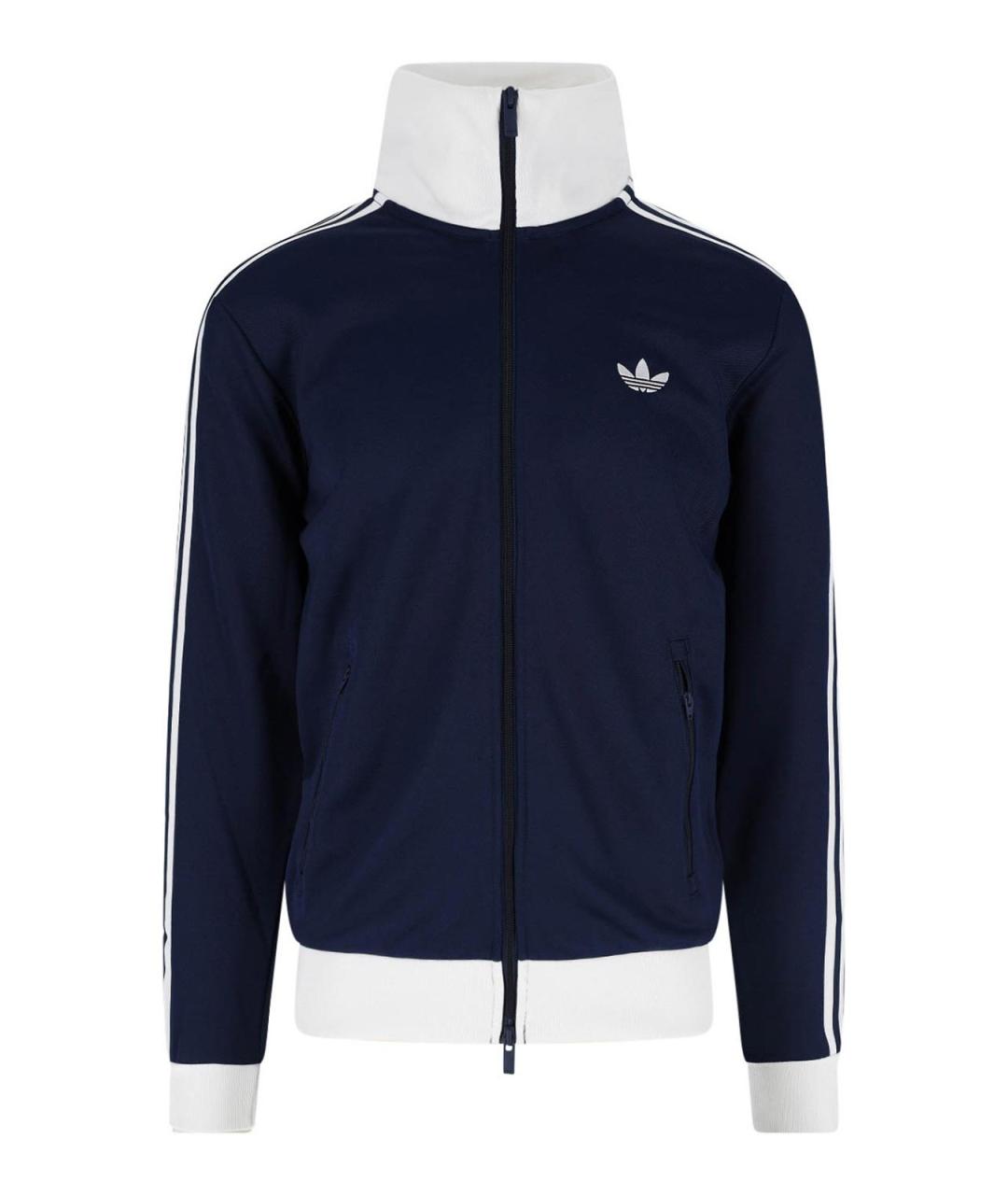 ADIDAS Синяя полиэстеровая спортивная куртка, фото 1