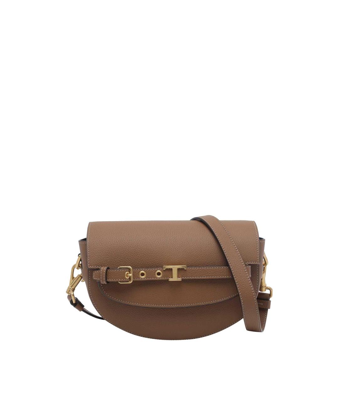 TOD'S Коричневая кожаная сумка через плечо, фото 1