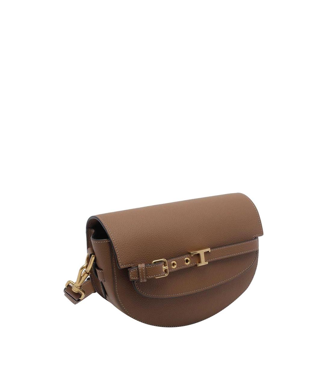 TOD'S Коричневая кожаная сумка через плечо, фото 2
