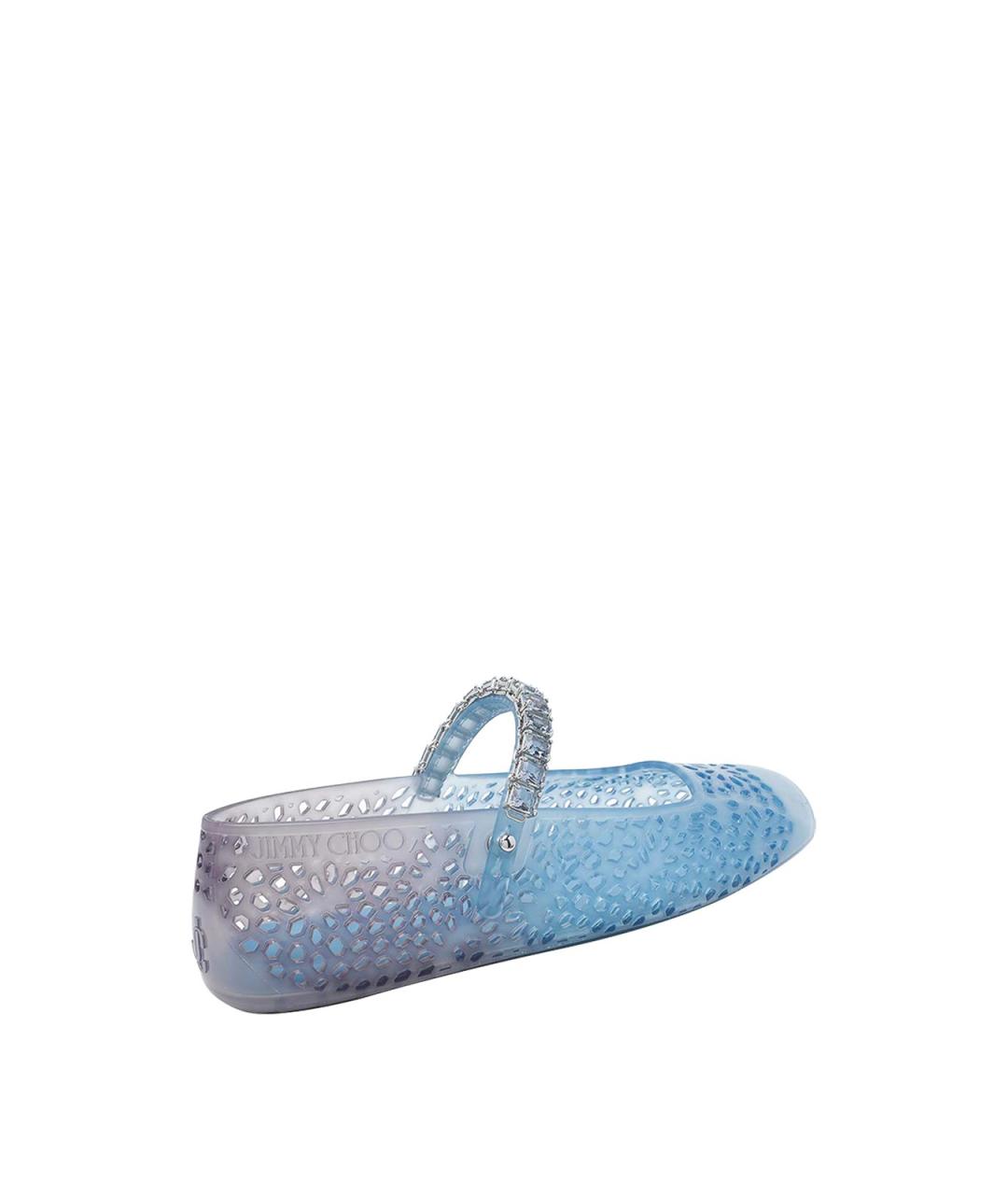 JIMMY CHOO Синие резиновые балетки, фото 3