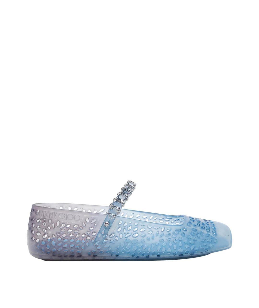 JIMMY CHOO Синие резиновые балетки, фото 1