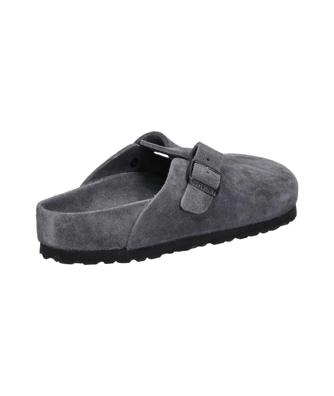 BIRKENSTOCK Серые замшевые сабо, фото 4