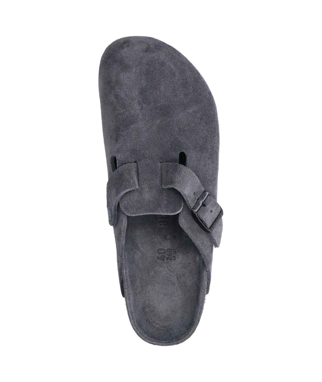 BIRKENSTOCK Серые замшевые сабо, фото 5