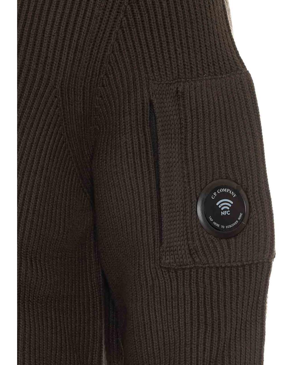 CP COMPANY Коричневый хлопковый джемпер / свитер, фото 3