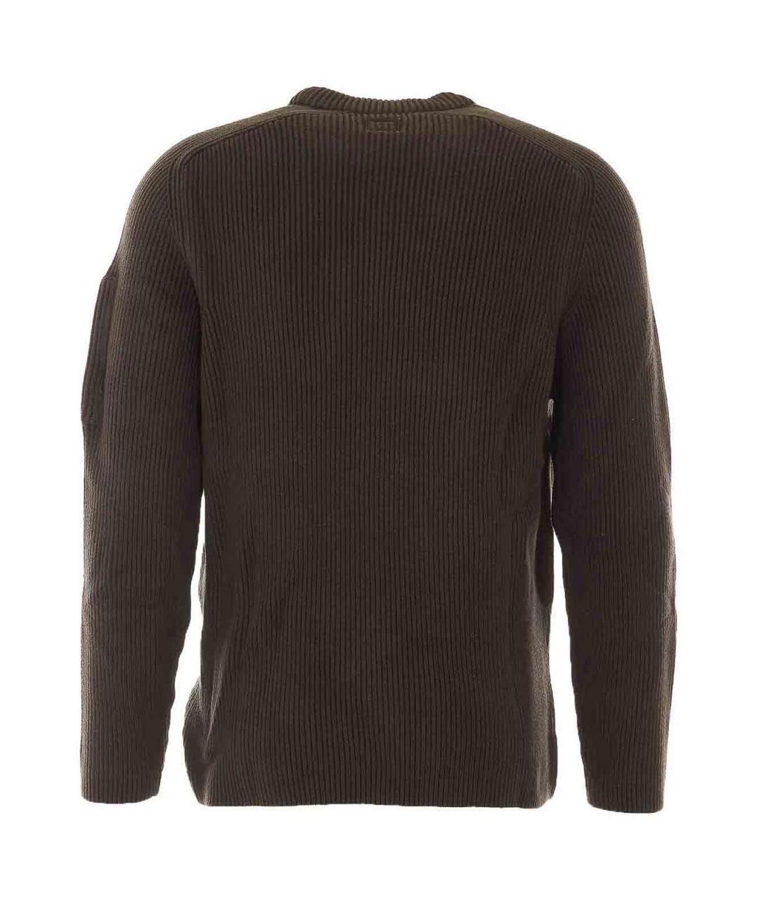CP COMPANY Коричневый хлопковый джемпер / свитер, фото 2