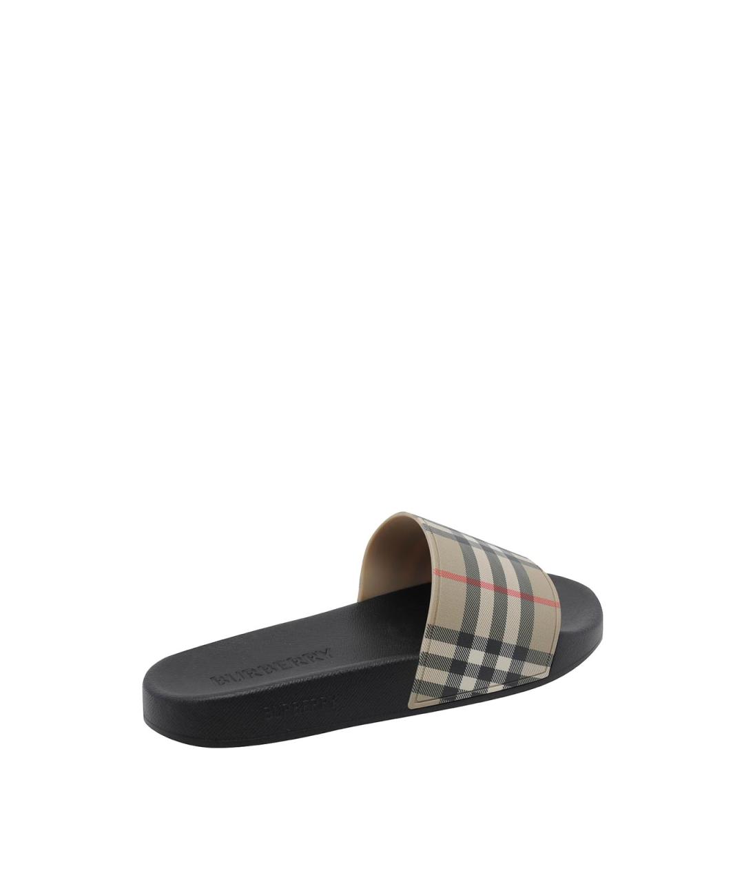 BURBERRY Мульти резиновые шлепанцы, фото 3
