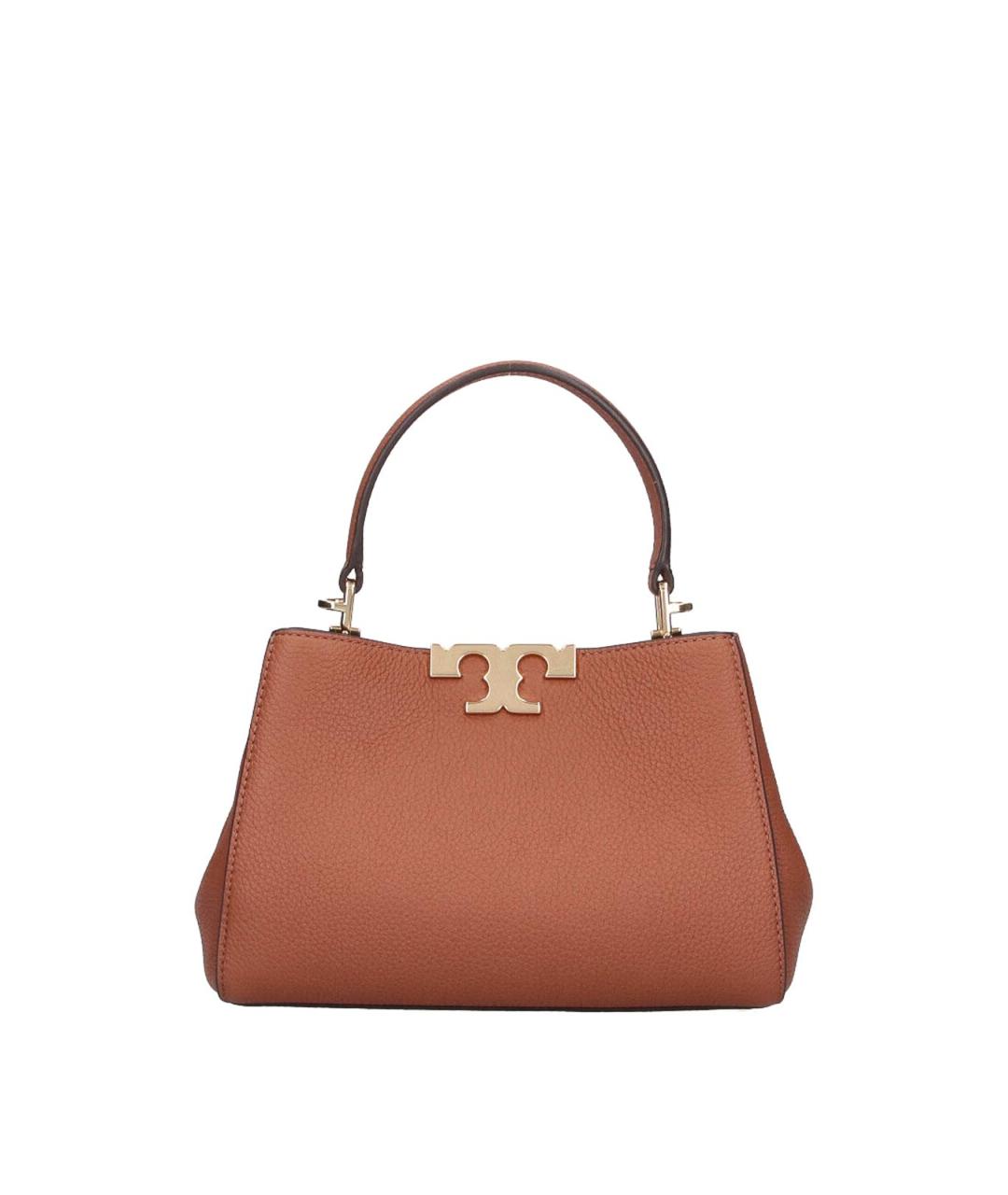 TORY BURCH Коричневая кожаная сумка через плечо, фото 1