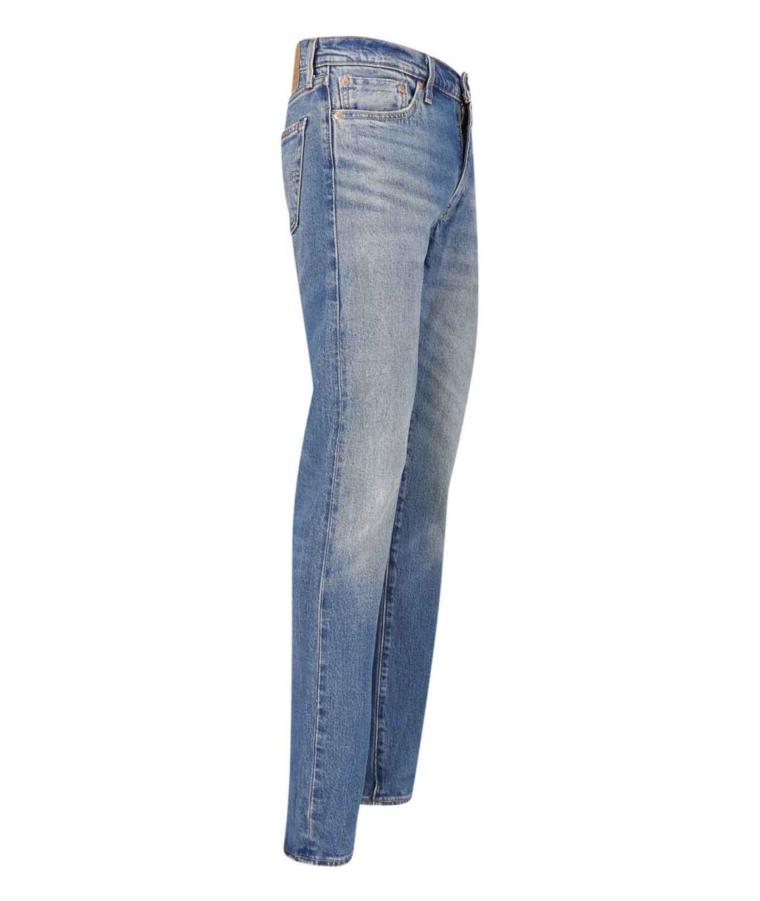 LEVI'S Синие хлопковые прямые джинсы, фото 3