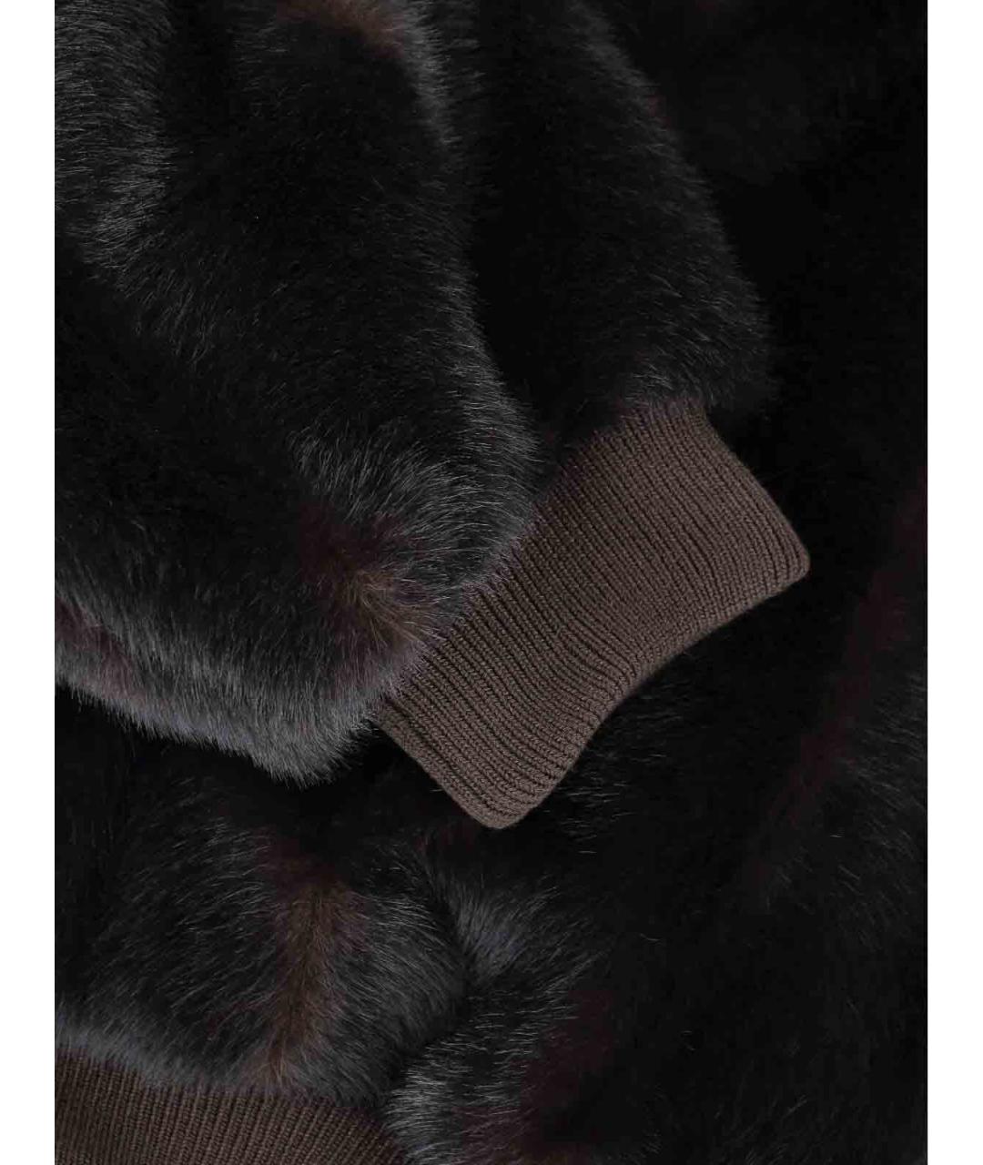 MM6 MAISON MARGIELA Коричневая полиэстеровая куртка, фото 5