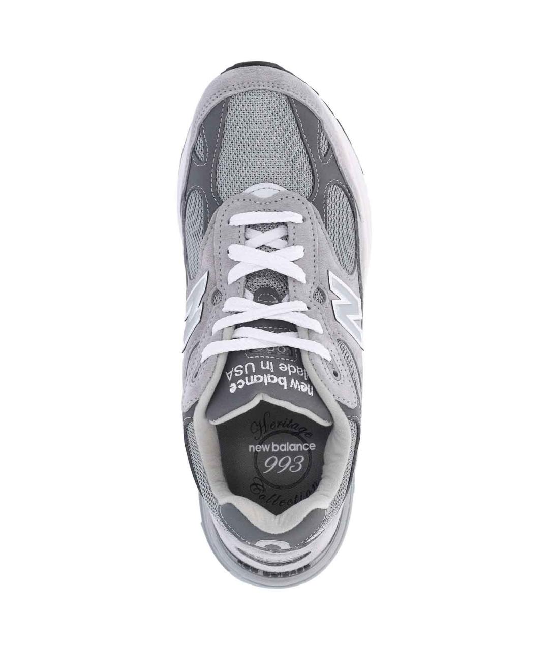 NEW BALANCE Серые замшевые кроссовки, фото 5