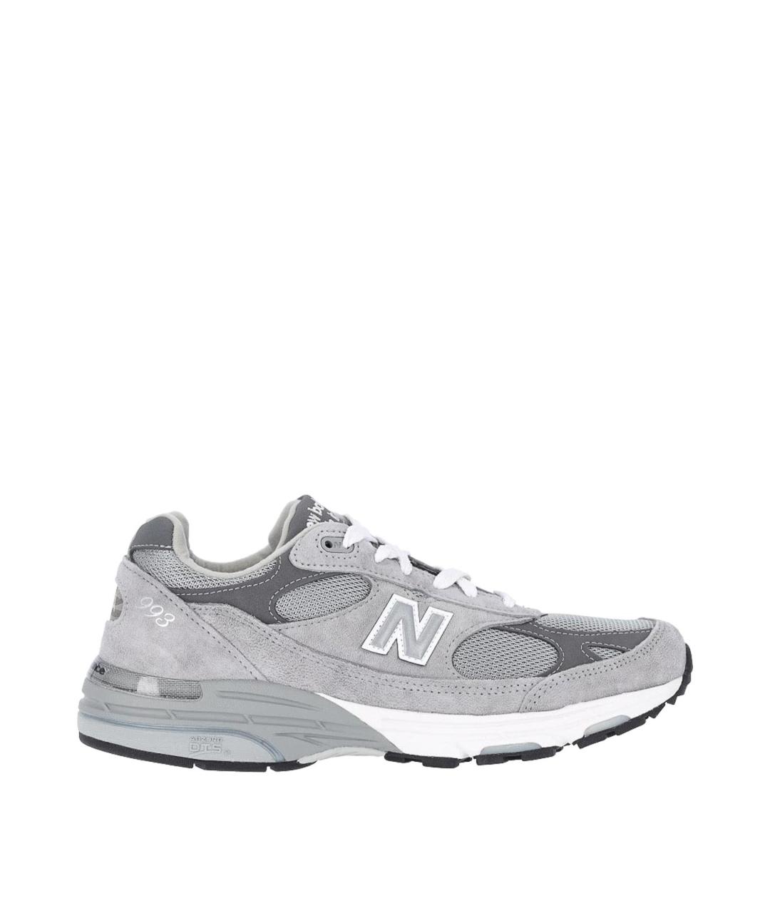 NEW BALANCE Серые замшевые кроссовки, фото 1
