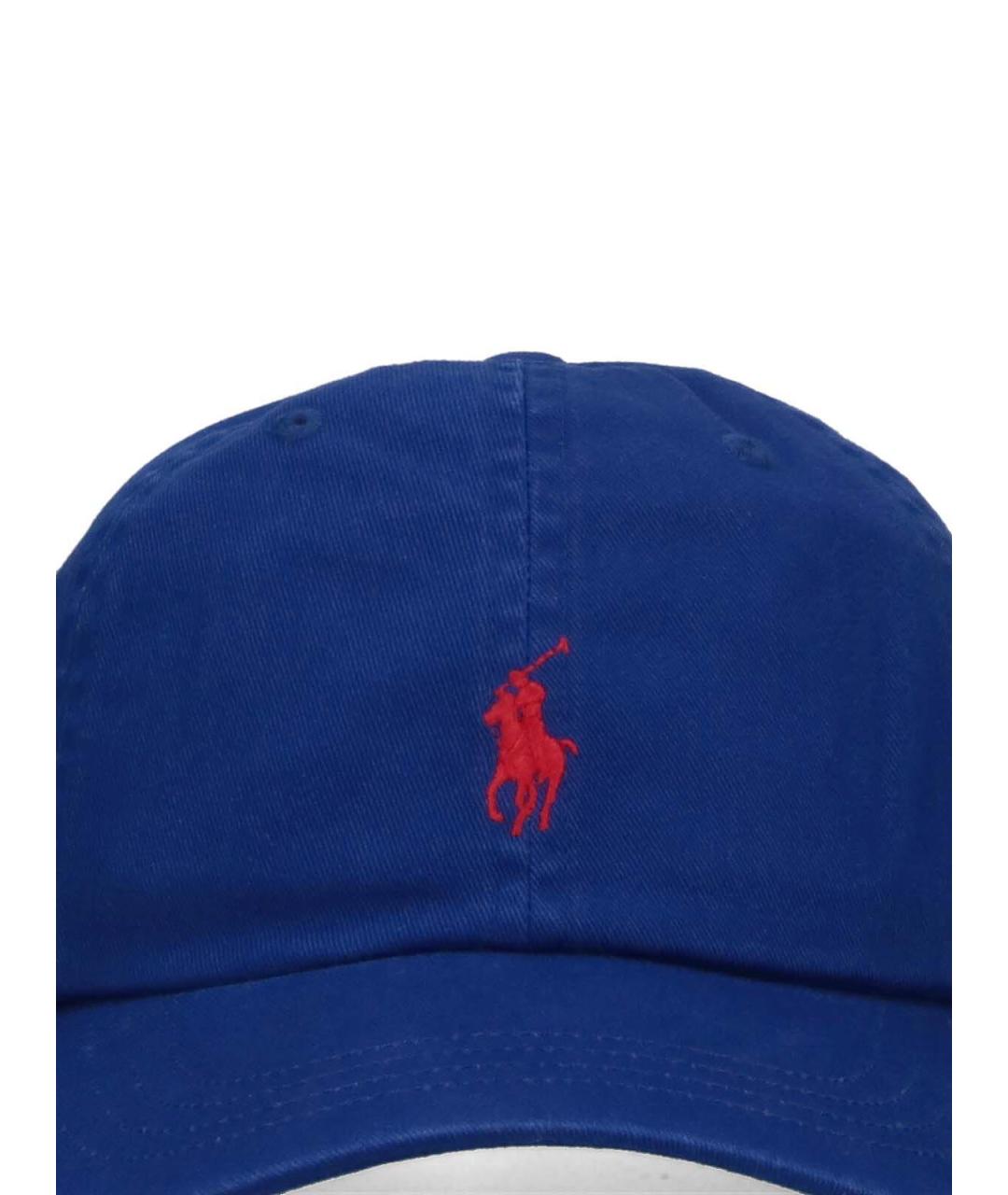 POLO RALPH LAUREN Синяя хлопковая кепка/бейсболка, фото 3