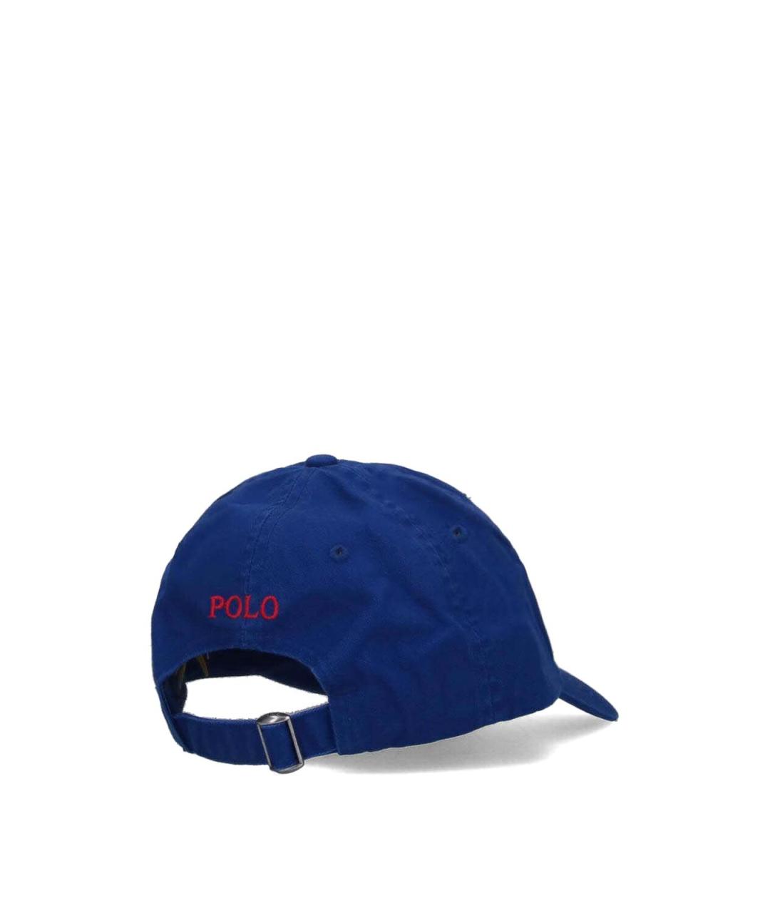 POLO RALPH LAUREN Синяя хлопковая кепка/бейсболка, фото 2
