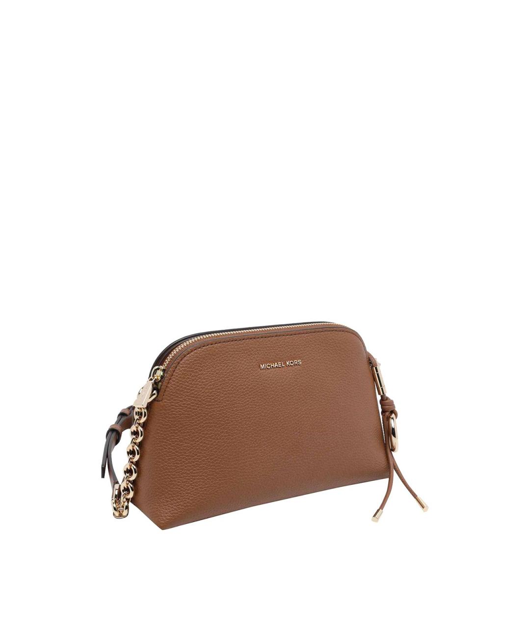 MICHAEL MICHAEL KORS Коричневая кожаная сумка через плечо, фото 2