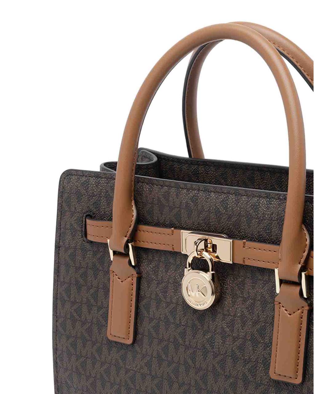 MICHAEL MICHAEL KORS Коричневая сумка с короткими ручками, фото 4