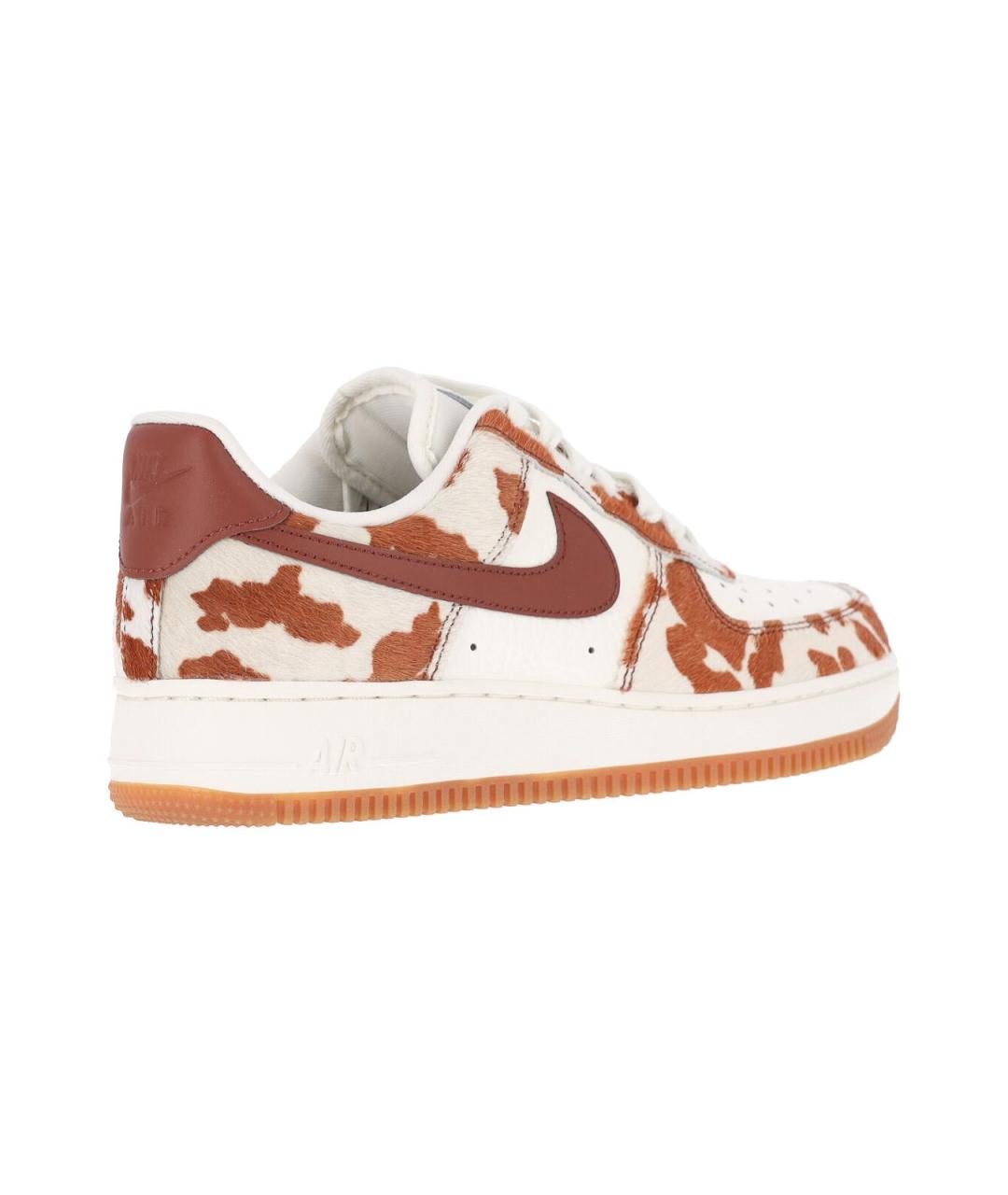NIKE Коричневые кожаные кроссовки, фото 4