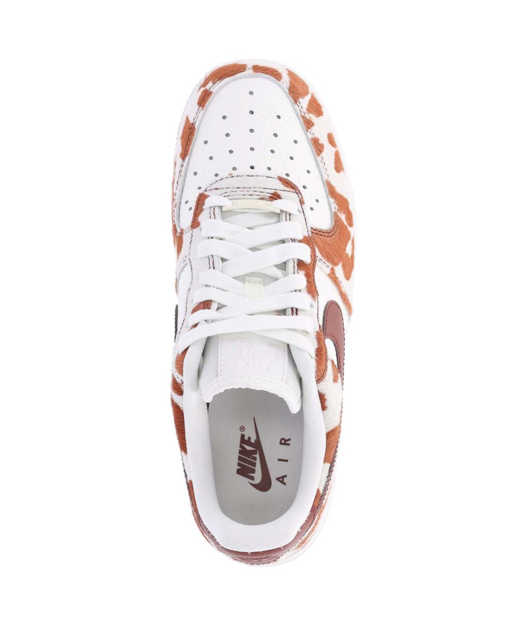 NIKE Коричневые кожаные кроссовки, фото 5