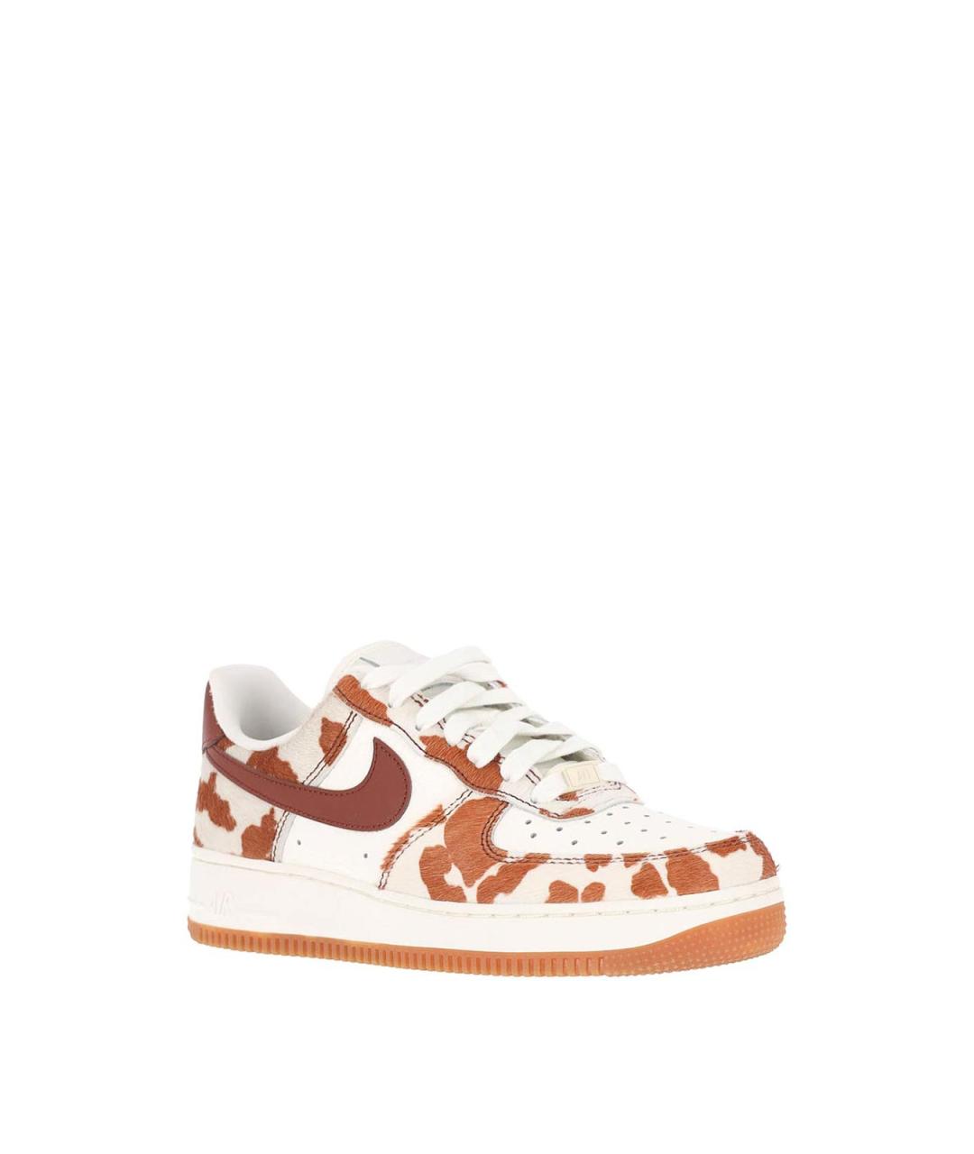 NIKE Коричневые кожаные кроссовки, фото 2