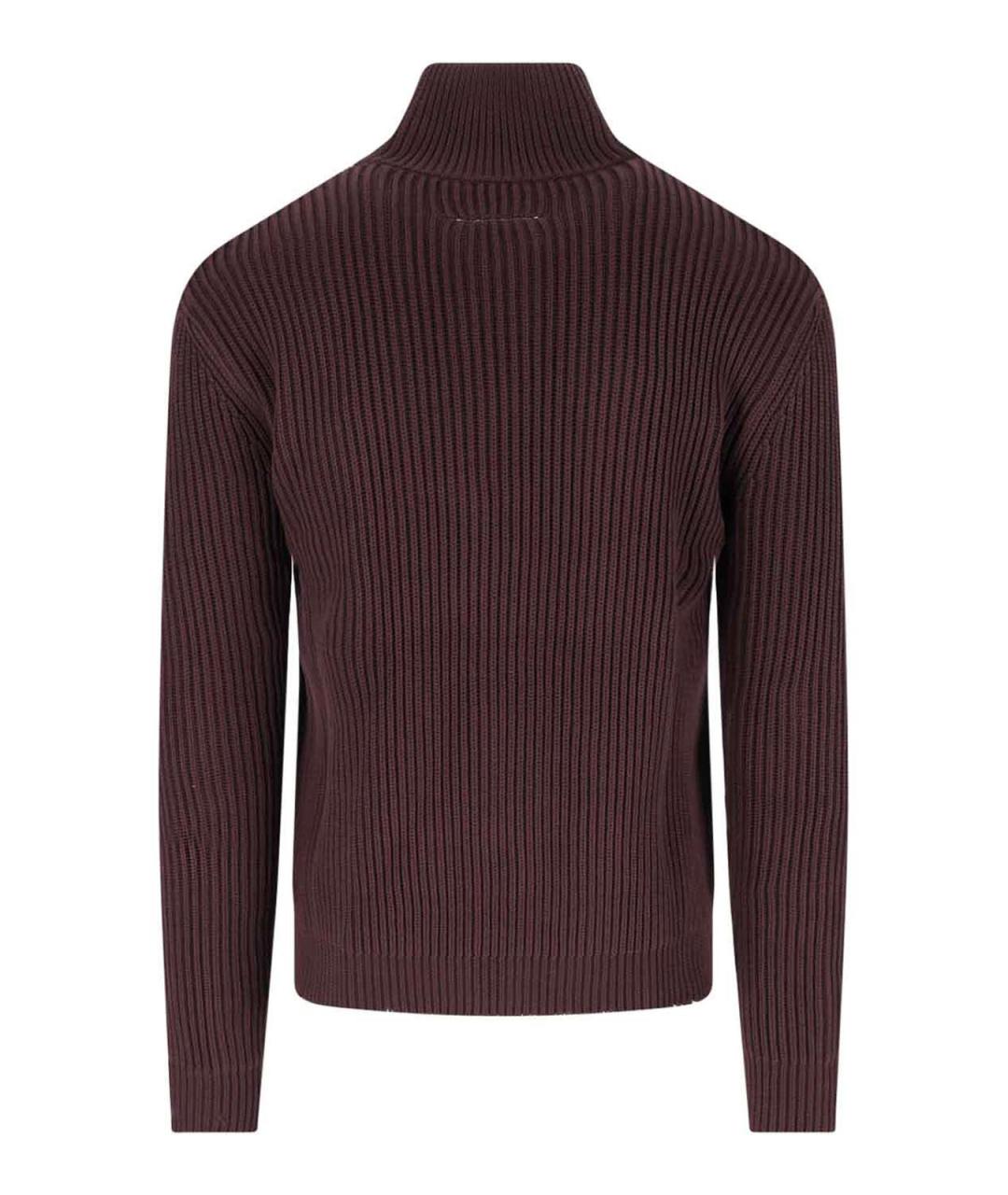 MM6 MAISON MARGIELA Коричневый хлопковый кардиган, фото 2