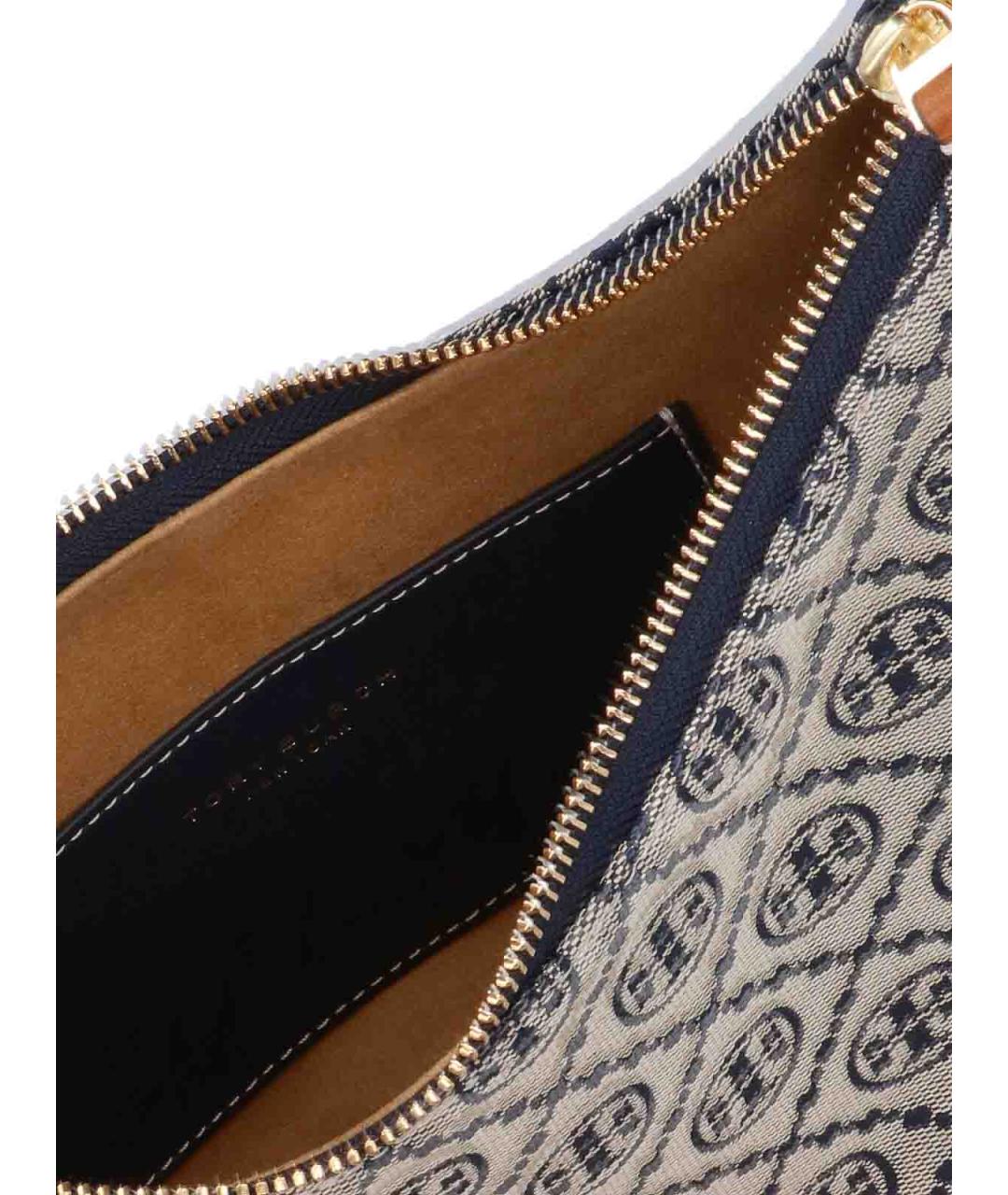 TORY BURCH Синяя хлопковая сумка через плечо, фото 4
