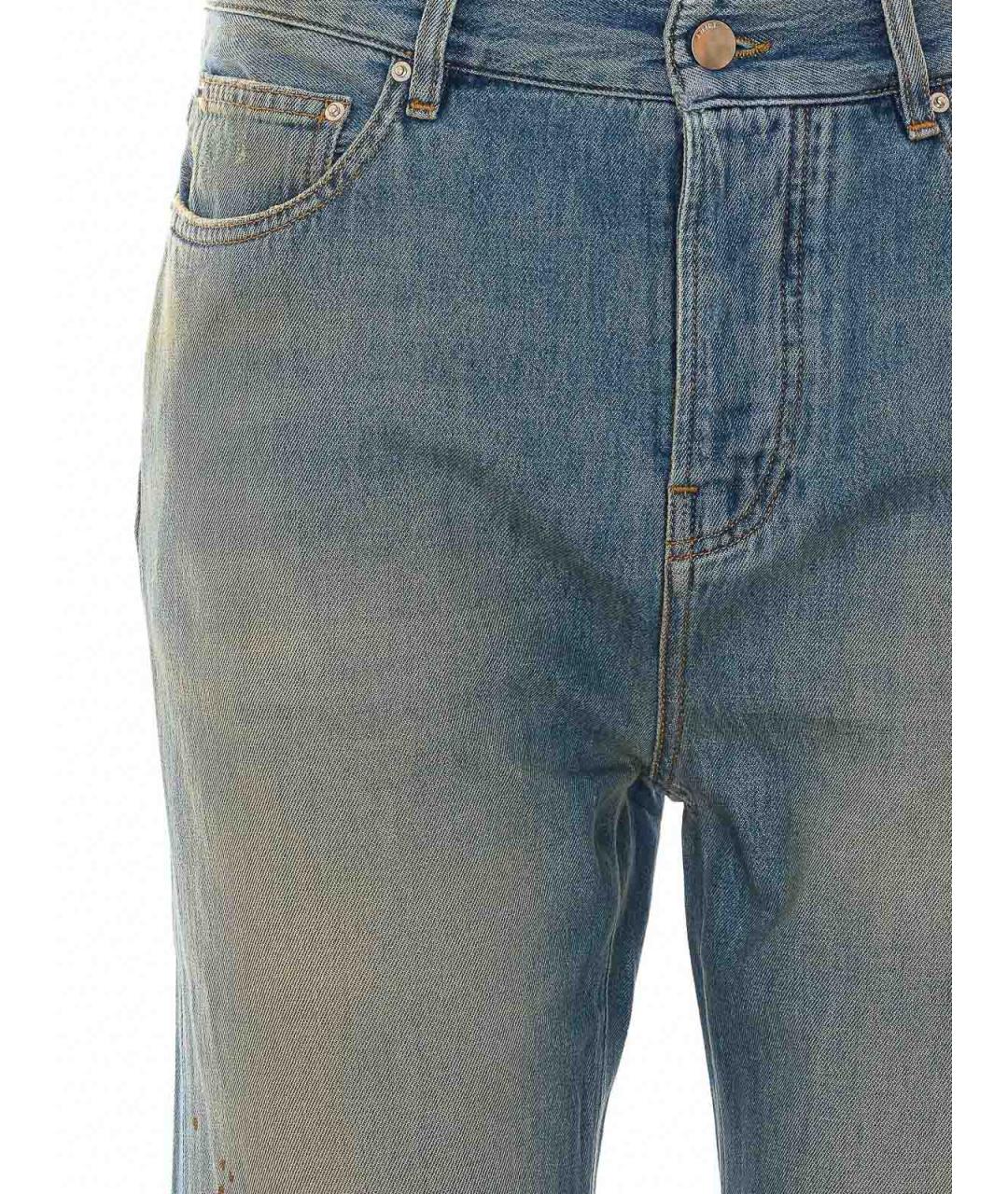AMIRI Синие хлопковые джинсы, фото 4