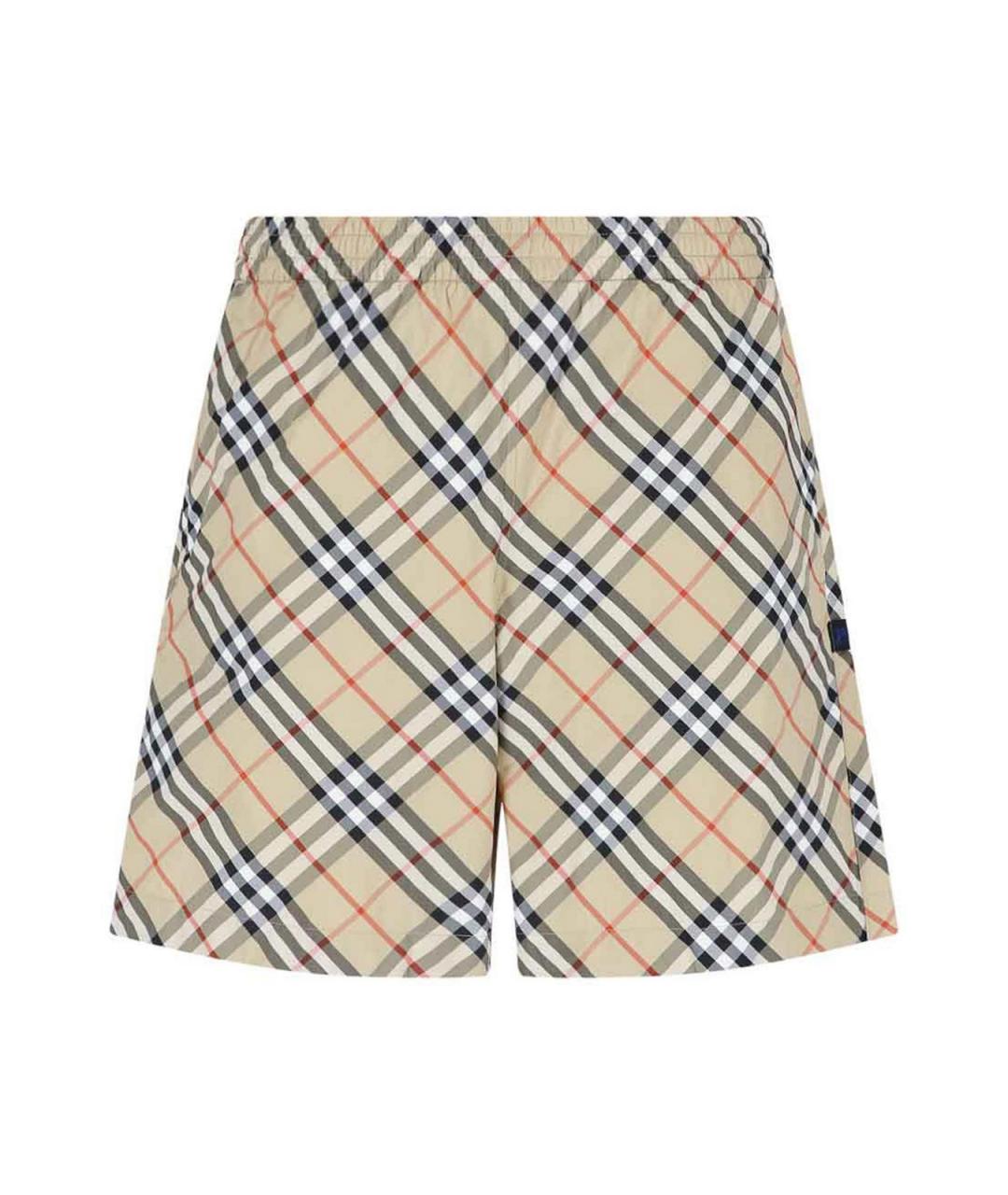BURBERRY Бежевые полиамидовые плавки, фото 1