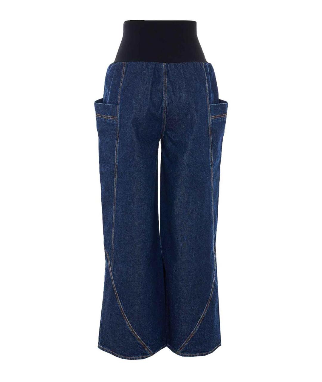ALAIA Синие хлопковые прямые джинсы, фото 2