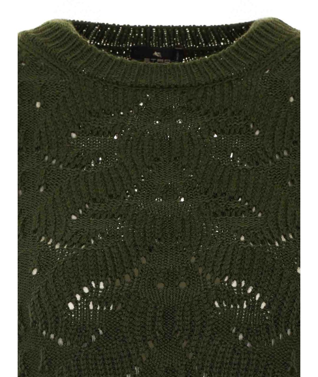ETRO Зеленый шерстяной джемпер / свитер, фото 4