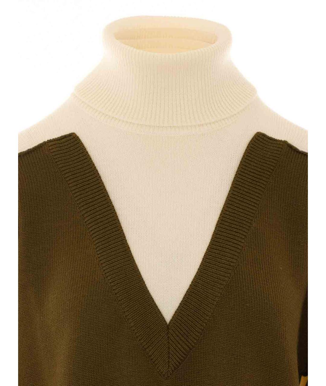 MM6 MAISON MARGIELA Зеленый шерстяной джемпер / свитер, фото 4