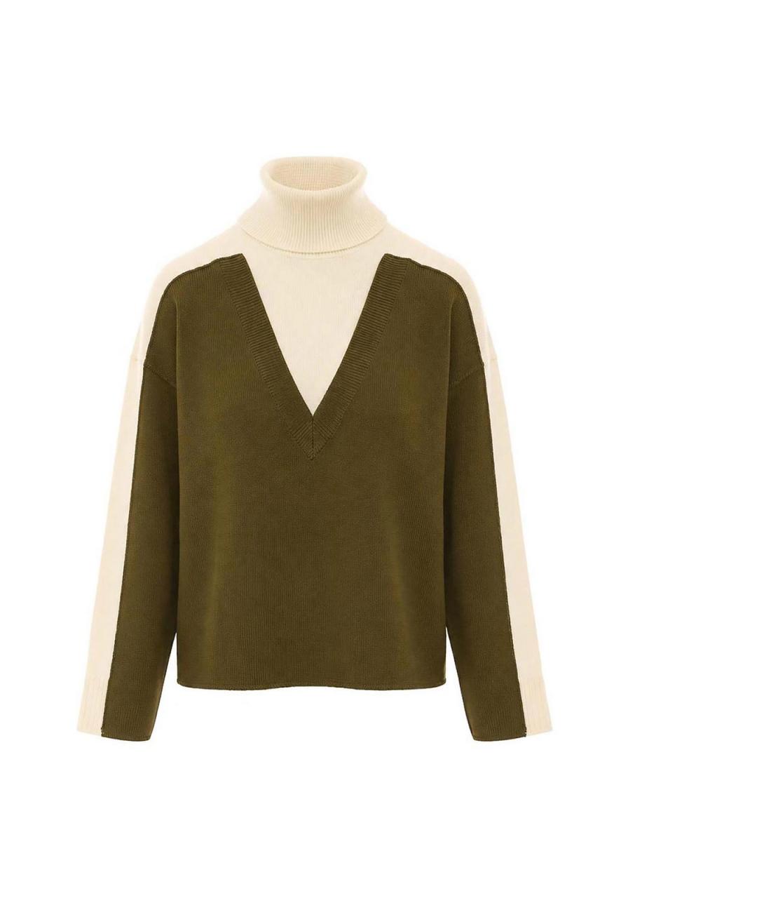 MM6 MAISON MARGIELA Зеленый шерстяной джемпер / свитер, фото 1