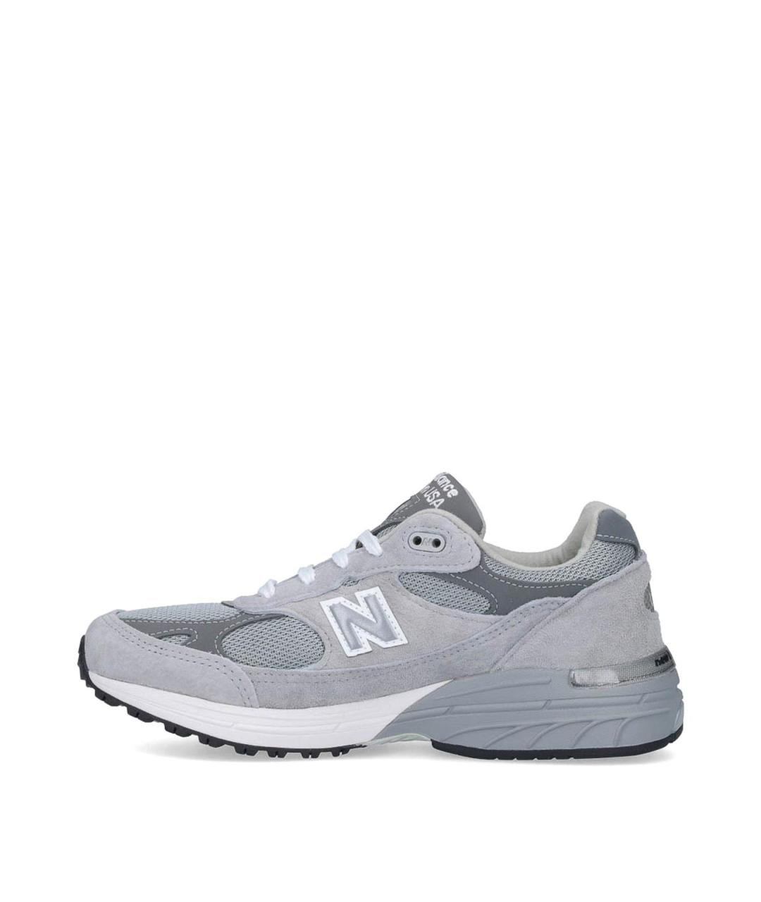 NEW BALANCE Серые замшевые кроссовки, фото 3
