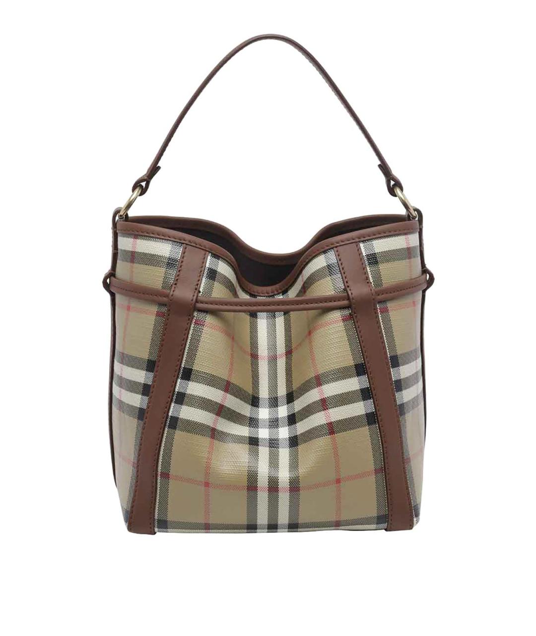 BURBERRY Бежевая канва сумка через плечо, фото 3