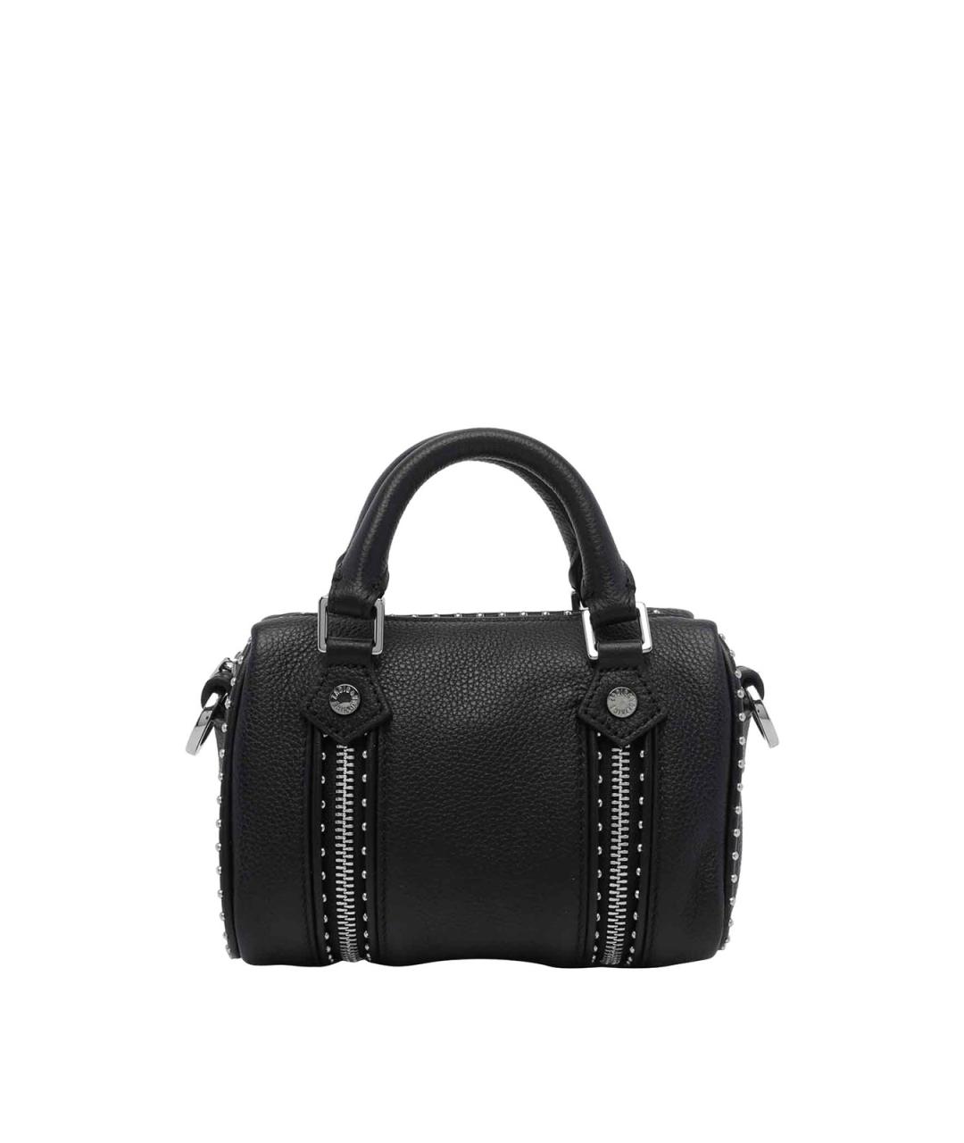 ZADIG & VOLTAIRE Черная кожаная сумка с короткими ручками, фото 3