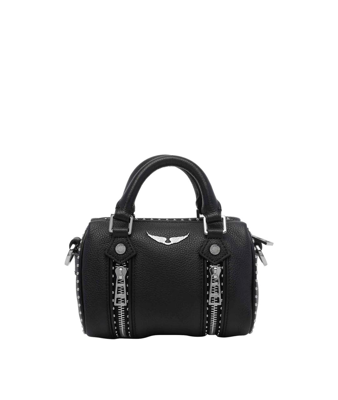 ZADIG & VOLTAIRE Черная кожаная сумка с короткими ручками, фото 1