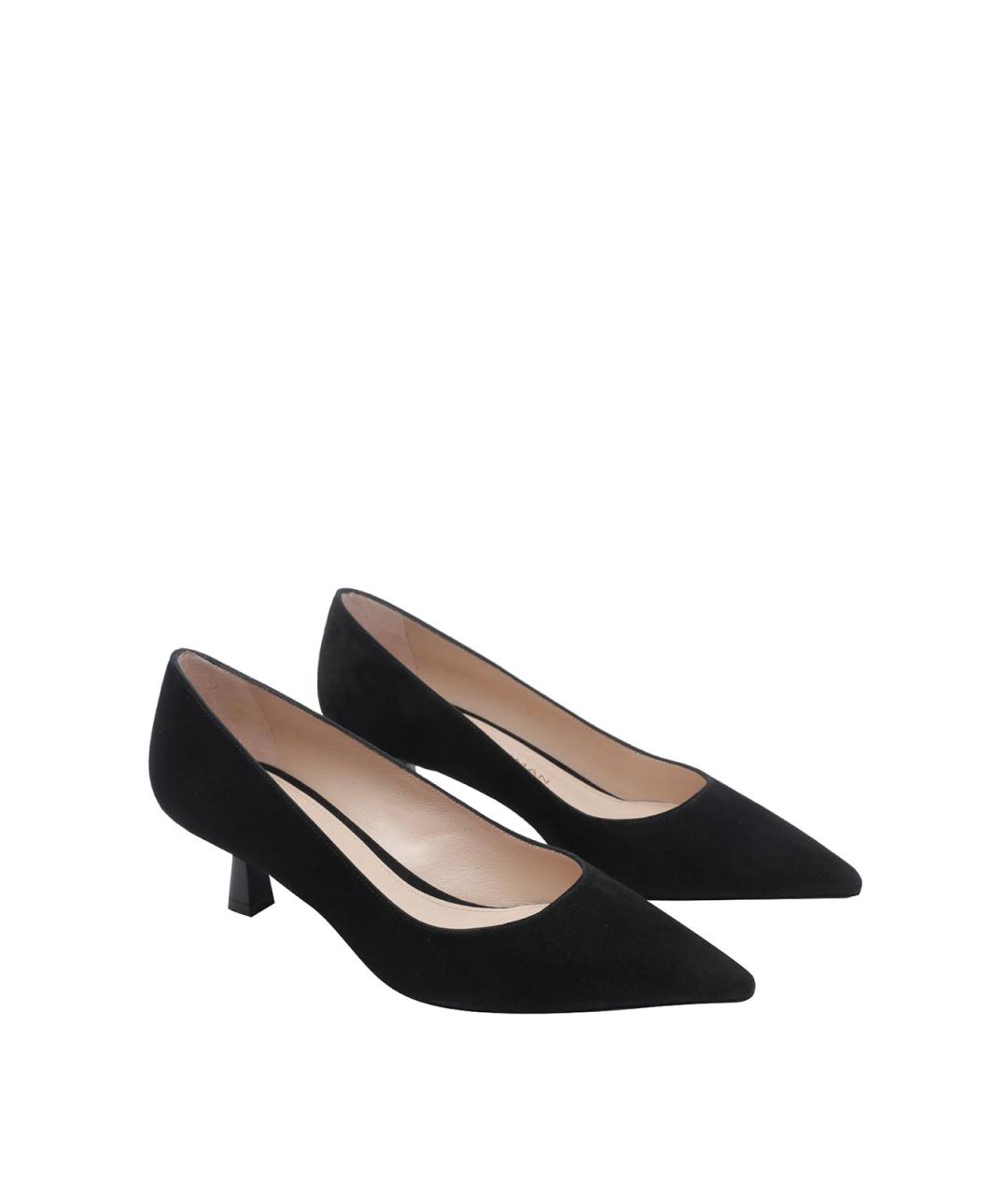 STUART WEITZMAN Черные замшевые туфли, фото 2
