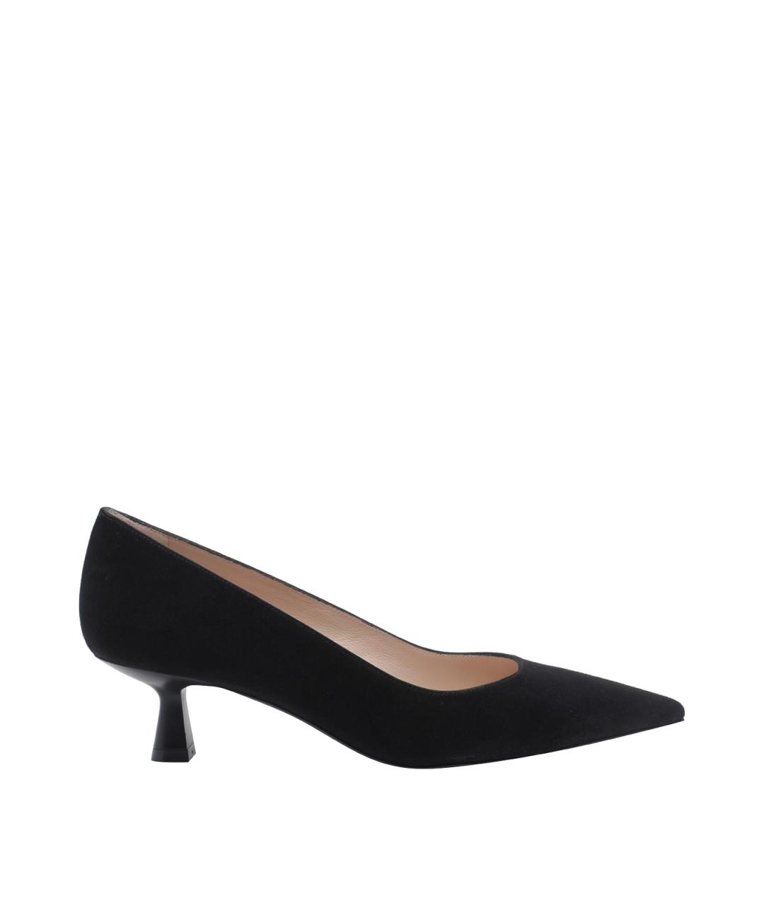 STUART WEITZMAN Черные замшевые туфли, фото 1