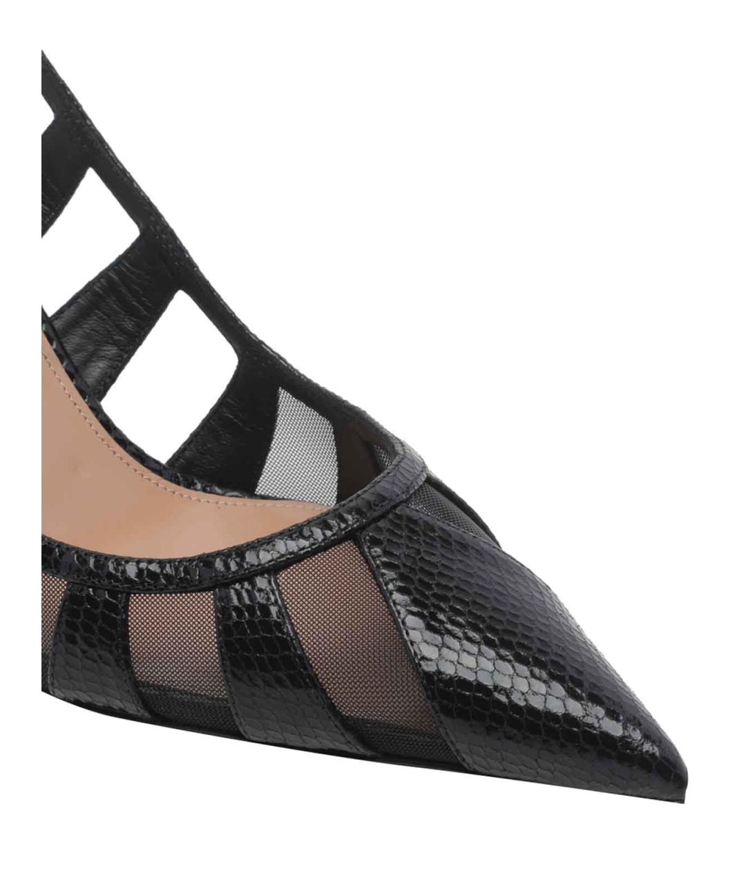 AQUAZZURA Черные кожаные туфли, фото 4