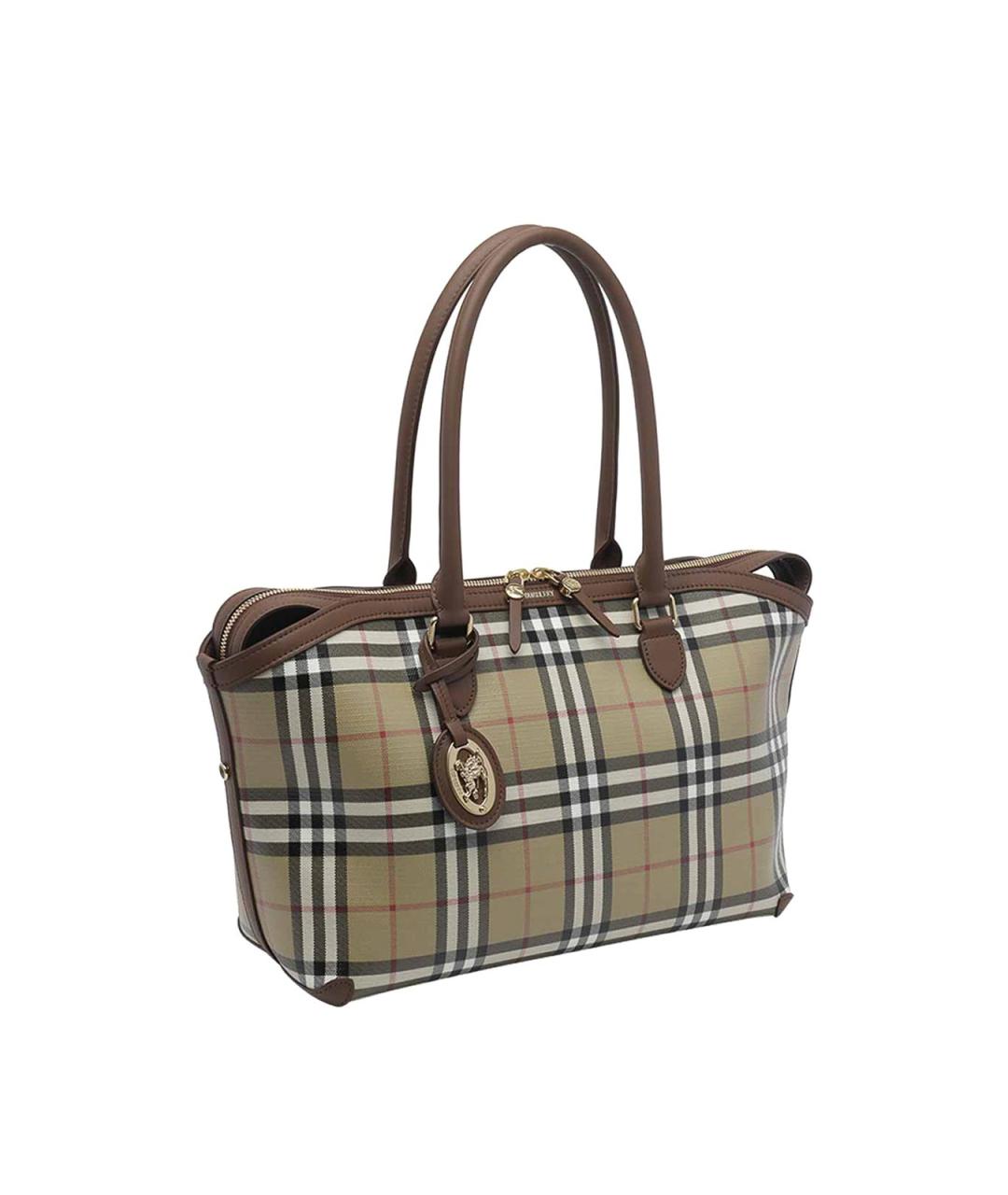 BURBERRY Мульти хлопковая сумка тоут, фото 2