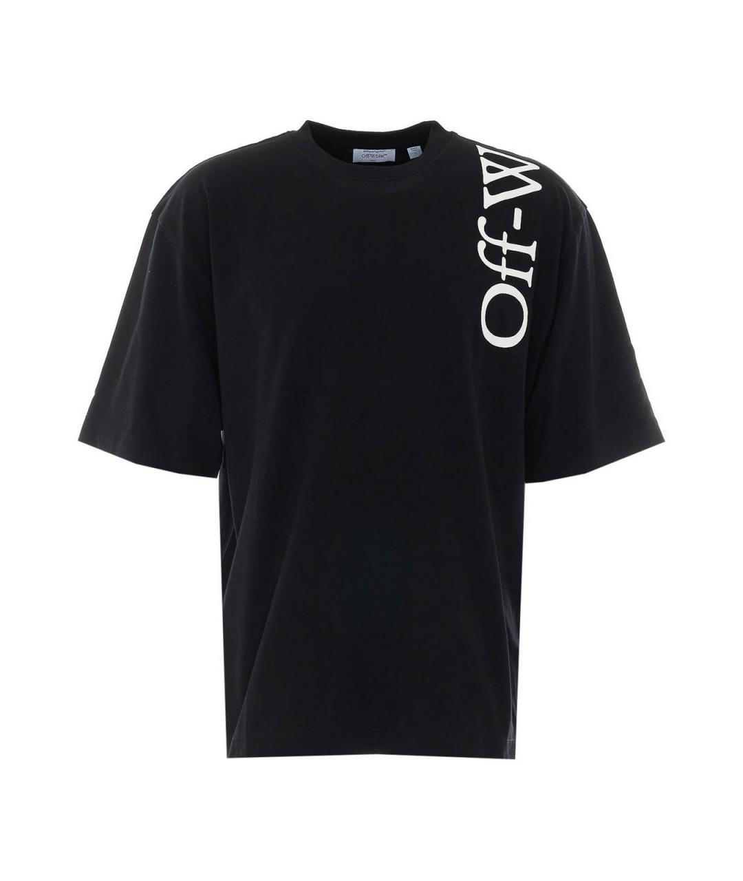 OFF-WHITE Черная хлопковая футболка, фото 1