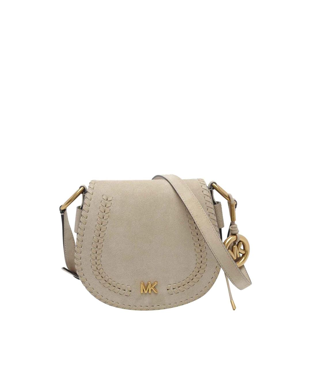 MICHAEL MICHAEL KORS Бежевая замшевая сумка через плечо, фото 1